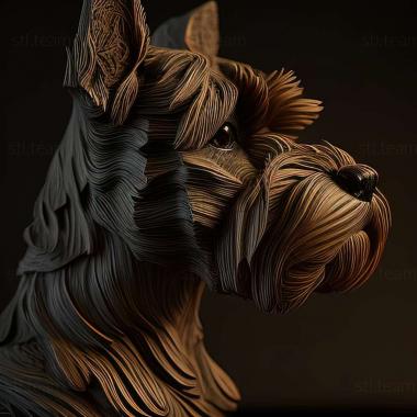 3D model Zwergschnauzer dog (STL)